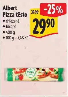 Albert Pizza těsto nabídka
