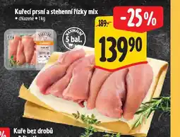 Albert Kuřecí prsní a stehenní řízky mix nabídka