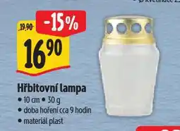 Albert Hřbitovní lampa nabídka