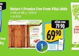 Albert Nature´s promise free form vital chléb nabídka