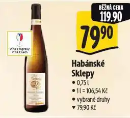 Albert Habánské sklepy nabídka