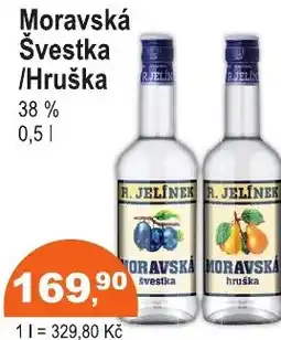 COOP DISKONT Moravská Švestka /Hruška 38% nabídka