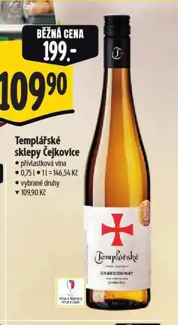 Albert Templářské sklepy čejkovice nabídka