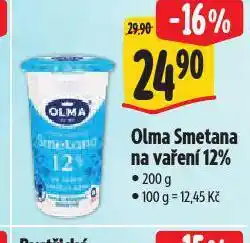 Albert Olma smetana na vaření nabídka