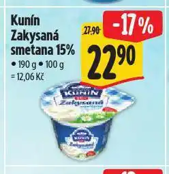 Albert Kunín zakysaná smetana nabídka