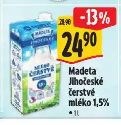 Albert Madeta jihočeské čerstvé mléko nabídka