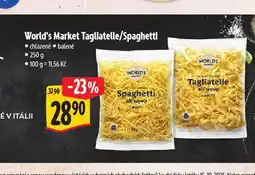 Albert World's market tagliatelle nabídka