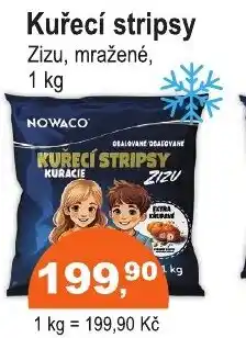 COOP DISKONT NOWACO Kuřecí stripsy Zizu, mražené nabídka