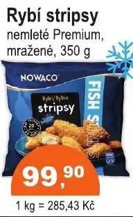 COOP DISKONT NOWACO Rybí stripsy nemleté Premium, mražené nabídka