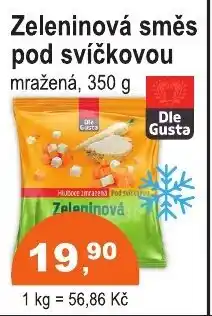 COOP DISKONT Zeleninová směs pod svíčkovou mražená nabídka