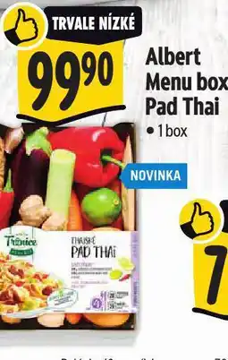 Albert Menu box pad thai nabídka