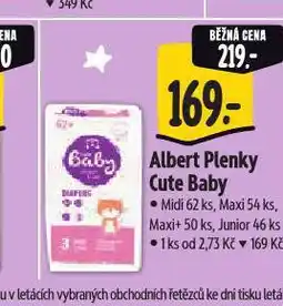 Albert Cute baby plenky nabídka