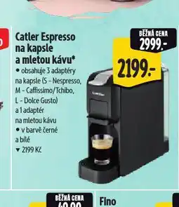 Albert Catler epsresso na kapsle a mletou kávu nabídka