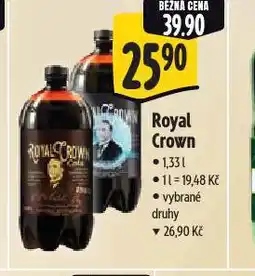 Albert Royal crown cola nabídka