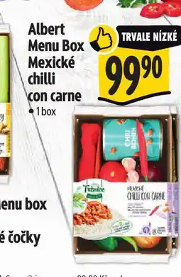 Albert Menu box mexické chilli con carne nabídka