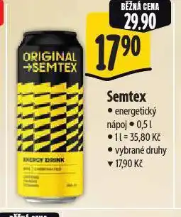 Albert Semtex energy drink nabídka