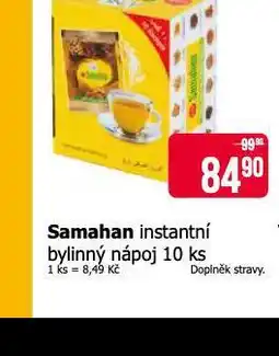 Teta Samahan instantní bylinný nápoj nabídka