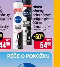 Teta Nivea antiperspirant nabídka
