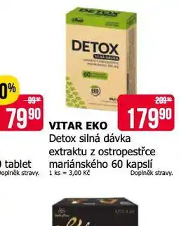 Teta Vitar eko detox nabídka