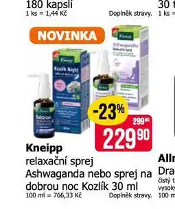 Teta Kneipp relaxační sprej nabídka