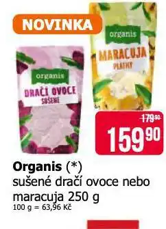 Teta Organis sušené dračí ovoce nebo maracuja nabídka