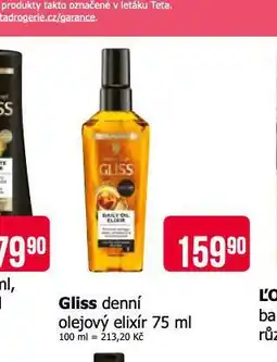 Teta Gliss denní olejový elixír nabídka
