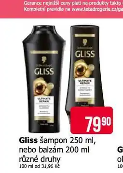 Teta Gliss šampon nabídka