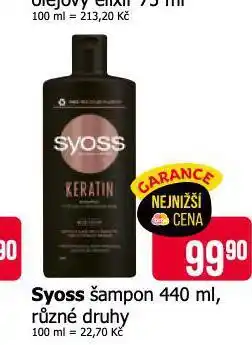 Teta Syoss šampon nabídka