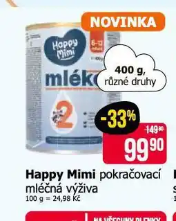 Teta Happy mini pokračovací mléčná výživa nabídka