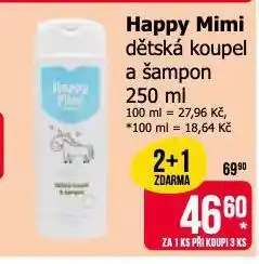 Teta Happy mini dětská koupel a šampon nabídka