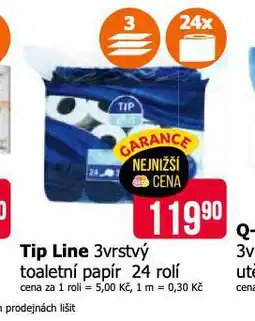 Teta Tip line toaletní papír nabídka