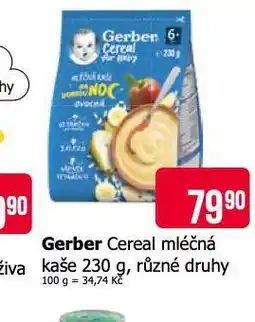 Teta Gerber cereal mléčná kaše nabídka