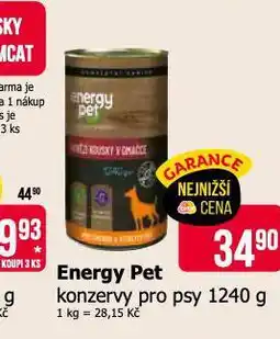 Teta Energy pet konzervy pro psy nabídka
