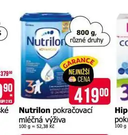 Teta Nutrilon kojenecká výživa nabídka