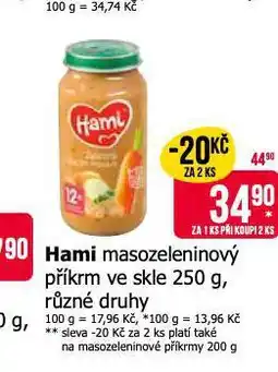 Teta Hami masozeleninový příkrm nabídka