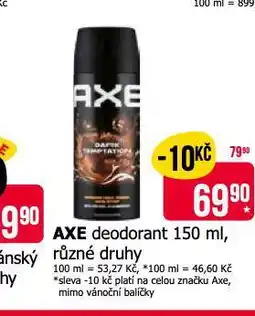 Teta Axe deodorant nabídka