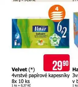 Teta Velvet papírové kapesníky nabídka
