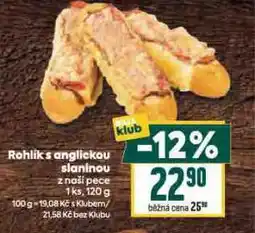 Billa Rohlík s anglickou slaninou nabídka