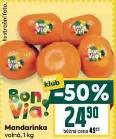 Billa Mandarinky nabídka