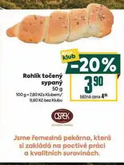 Billa Rohlík točený sypaný nabídka