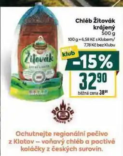 Billa Chléb žitovák krájený nabídka