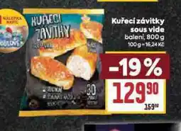 Billa Kuřecí závitky sous vide nabídka