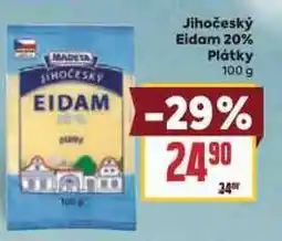 Billa Jihočeský eidam 20% plátky nabídka