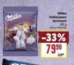 Billa Milka halloween duchové nabídka