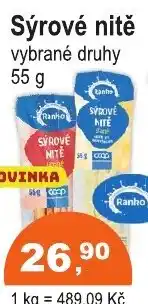 COOP DISKONT Ranko Sýrové nitě nabídka