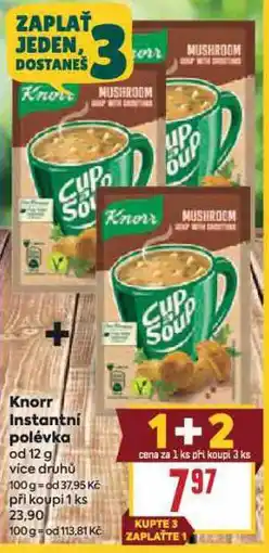 Billa Knorr instatní polévka nabídka