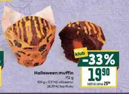 Billa Halloween muffin nabídka