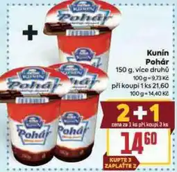 Billa Kunín pohár nabídka