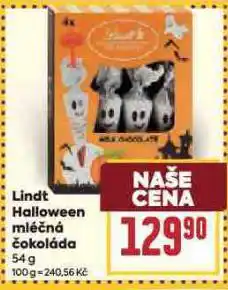 Billa Lidnt halloween mléčná čokoláda nabídka