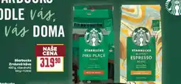 Billa Starbucks zrnková káva nabídka